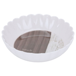 Al Saif Gallery plastic salad plate, 19 x 19 x 6 cm, round - white product image 1