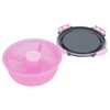 Al Saif Gallery plastic lunch box, 1.2 liters, with lid - pink product image 2