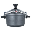 Al Saif Gallery Al Asouf granite pressure cooker, 6 litres, side handles - grey product image 1