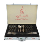 طقم ادوات مائدة استيل السيف غاليري، 72 قطعة - فضي ذهبي product image 1