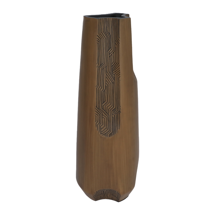 Deem World wooden decorative vase, 16 x 16 x 50 cm, long cylindrical - wooden product image 3