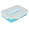 Al Saif Gallery plastic lunch box, 1 liter, 4 containers - blue product image 1