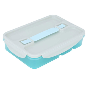 Al Saif Gallery plastic lunch box, 1 liter, 4 containers - blue product image