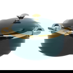 طقم سفرة بورسلان السيف غاليري، دائري، 51 قطعة - أخضر product image 4