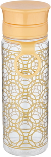 Al Saif Gallery plastic bottle, 400 ml, patterned with golden circles - clear product image 1