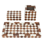 Sadaf Al Saif Gallery Incense Burner Set, Square Pattern, 3 Pieces - Brown product image 3