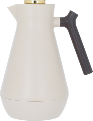 Amada Plastic Everest Thermos, 1.5 litres, with wooden handle - beige product image