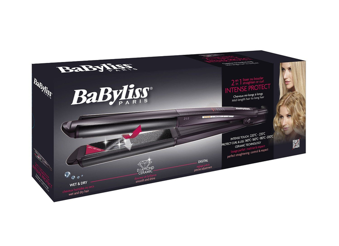 Babyliss Hair Styler and Curler, 2 in 1 for Wet and Dry Hair, 6 Heat Settings - Black product image 2