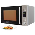 Edison Ed-30Dgs Microwave Steel, 900 Watt, 30 Liter, Digital Display, Button Control, Square - Silver Black product image 1