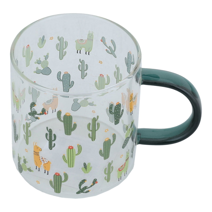 Al Saif Gallery Glass Mug, 450 ml - Green product image 2