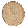 Al Saif Gallery wicker serving plate, 40 x 40 x 15 cm, round - light brown product image 1