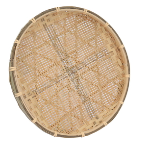 Al Saif Gallery wicker serving plate, 40 x 40 x 15 cm, round - light brown product image