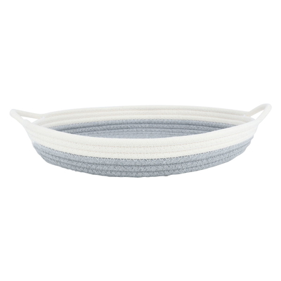 Al Saif Gallery Fabric serving basket, 33 x 33 x 5 cm, round - grey product image 2