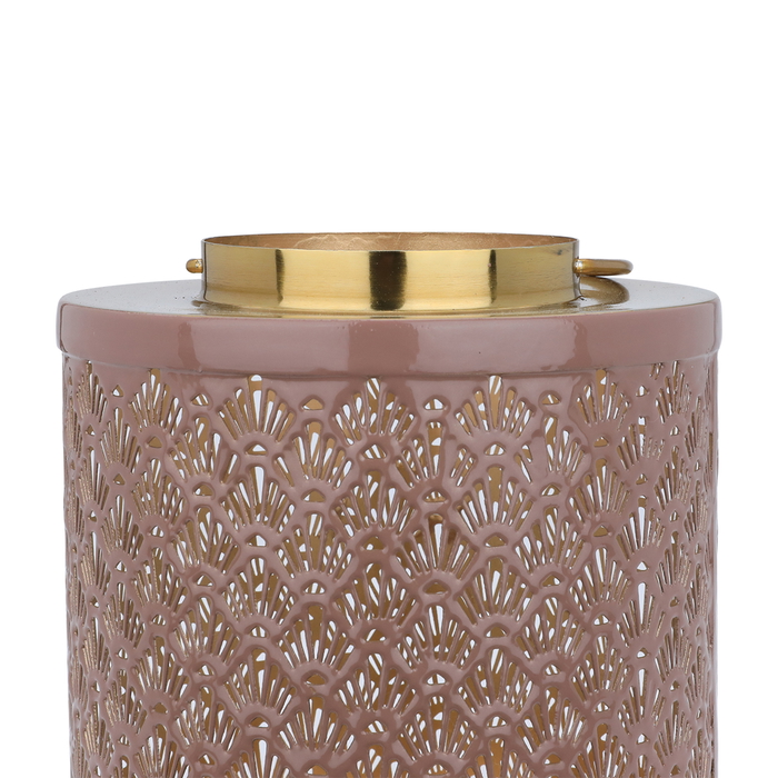 Al Ain Al Andalusia Indian Steel Lantern, 18 X 18 X 20 Cm - Gold product image 3