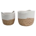 Al Saif Gallery Wicker Baskets Set, 2 Pieces - White product image 1