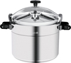 Alsaif Plus Aluminum Pressure Cooker, 25 Litres, 32 Cm - Silver product image 1