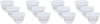 Arcopal Al Saif Gallery cups set, 12 pieces - white and golden product image 1