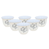 Al Saif Gallery Arabic coffee cups set, 12 pieces, 90 ml, black horse pattern - beige product image 1