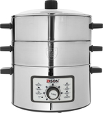 Edison Digital Sms-30Fj Steam Cooker Steel, 1600 Watt, 1.5 Liter, 327 X 327 X 367 Mm, 6 Functions - Silver product image 1