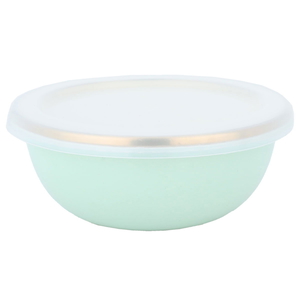 Al Saif Gallery steel bowl, 12 cm, plastic cover - light green product image