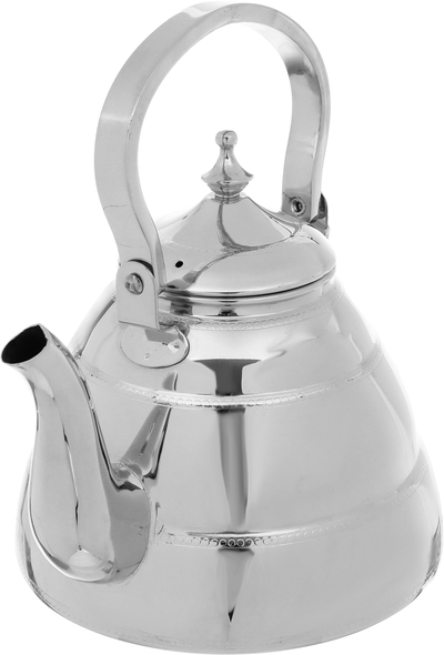 Alsaif Plus Marhaba Diriyah Dallah and Tea Pot Steel, 2 pieces, 1.4/2 litres, large - silver product image 2