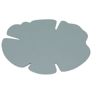 Al Saif Gallery painted iron plate, 32x32x2.4 cm, leaf - light green product image