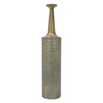 Steel vase with Saif Gallery decoration - gold product image 1