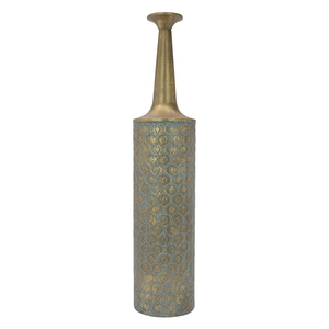 Steel vase with Saif Gallery decoration - gold product image