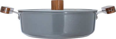 طقم قدور طهي سيراميك تورنادو، 7 قطع - رمادي غامق product image 5