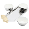 Al Saif Gallery Steel Yogurt Serving Set, 13 x 33 cm, Oval Plate, 4 Pieces - Silver product image 2