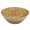 Al Saif Gallery Glass Serving Bowl, 15X15X6 Cm - Gold product image 1