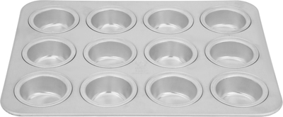 Al Saif Gallery Aluminum Cupcake Pan, 35.8 x 10.5 x 1.2 cm, 12 trays - Silver product image 3