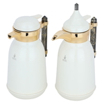 Al Saif Gallery Plastic Thermos Set (Shahd), 1 liter - 0.75 liters, 2 pieces - white product image 2