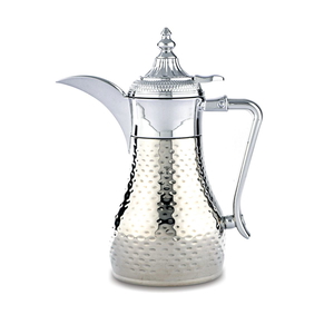 Al Saif Gallery Tamim Steel Dallah, 0.6 litres, pressure - silver product image