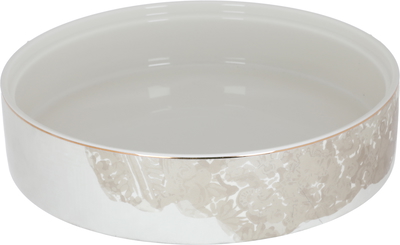 Al Saif Gallery porcelain Taghreed serving tray, circular with lid - white product image 2