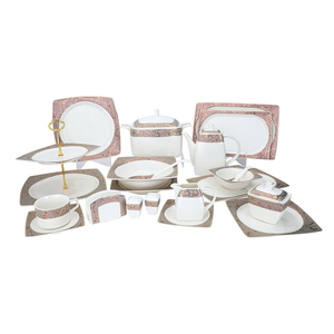 Al Saif Gallery porcelain dining set, 65 pieces - white product image