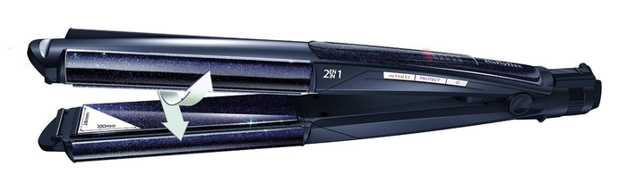 Babyliss Hair Styler and Curler, 2 in 1 for Wet and Dry Hair, 6 Heat Settings - Black product image 1