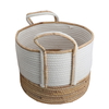 Al Saif Gallery Cotton Baskets Set, 3 Pieces - Beige White product image 3