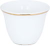 Al Saif Gallery Arabic coffee cups set, 12 pieces, 100 ml, gold-white rims product image 2