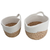 Al Saif Gallery Wicker Baskets Set, 2 Pieces - White product image 2