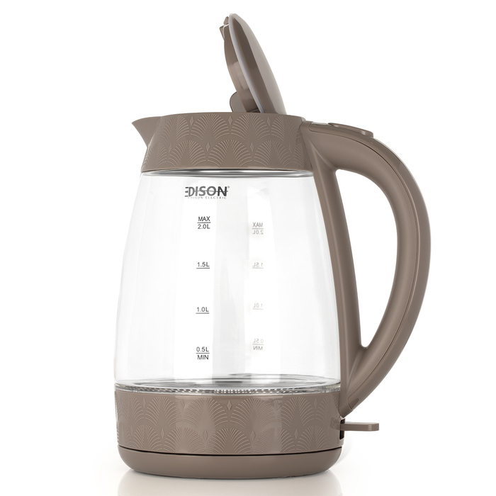 Edison glass kettle, 2200 Watt, 2 Liter - Black product image 2