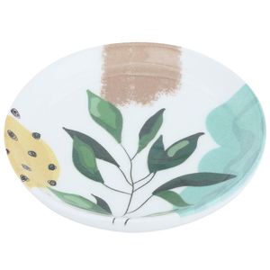 Al Saif Gallery porcelain serving plate, 10 cm, olive branch pattern - white product image