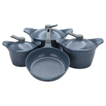 Al Saif Gallery granite cookware set, 7 pieces - grey product image 4