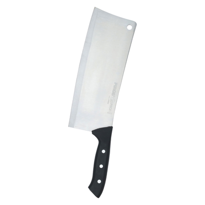 Saif Gallery Steel Turkish Cleaver, 25 cm, with wooden handle - silver product image 1