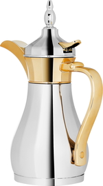 Dallah Sulaiman Steel Al Saif Gallery, 1 liter, gold-silver handle product image 4