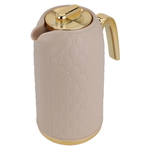 Timeless Al Saif Gallery plastic rattan thermos, 1 litre, golden-light brown handle product image 2