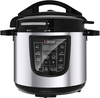 Edison Pro Electric Pressure Cooker Steel, 12 Liter, 1600 Watt, Granite Pot, 10 Programs - Silver Black product image 1