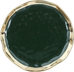 Al Saif Gallery porcelain dessert serving dish, 6.75 inches, round - green product image 1