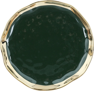 Al Saif Gallery porcelain dessert serving dish, 6.75 inches, round - green product image