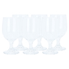 Al Saif Gallery glass cups set, 370 ml, with base - transparent product image 2